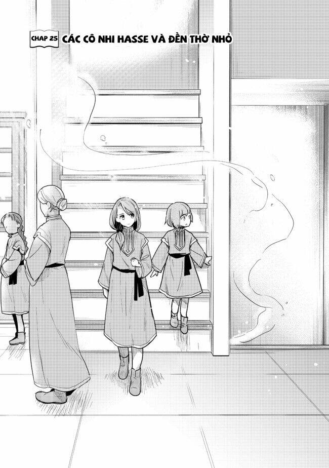 honzuki no gekokujou : dai 3-bu ryouchi ni hon o hirogeyou ! chapter 25: các cô nhi ở hasse và đền thờ nhỏ - Trang 2