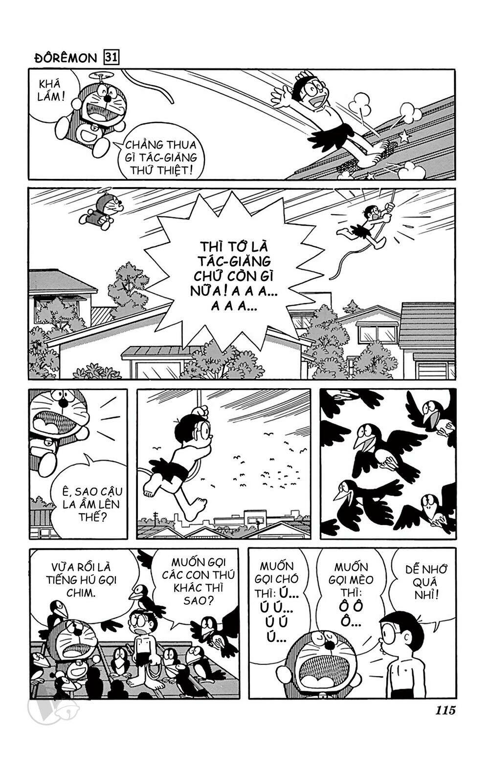 doraemon chapter 558: quần đùi tarzan - Trang 2